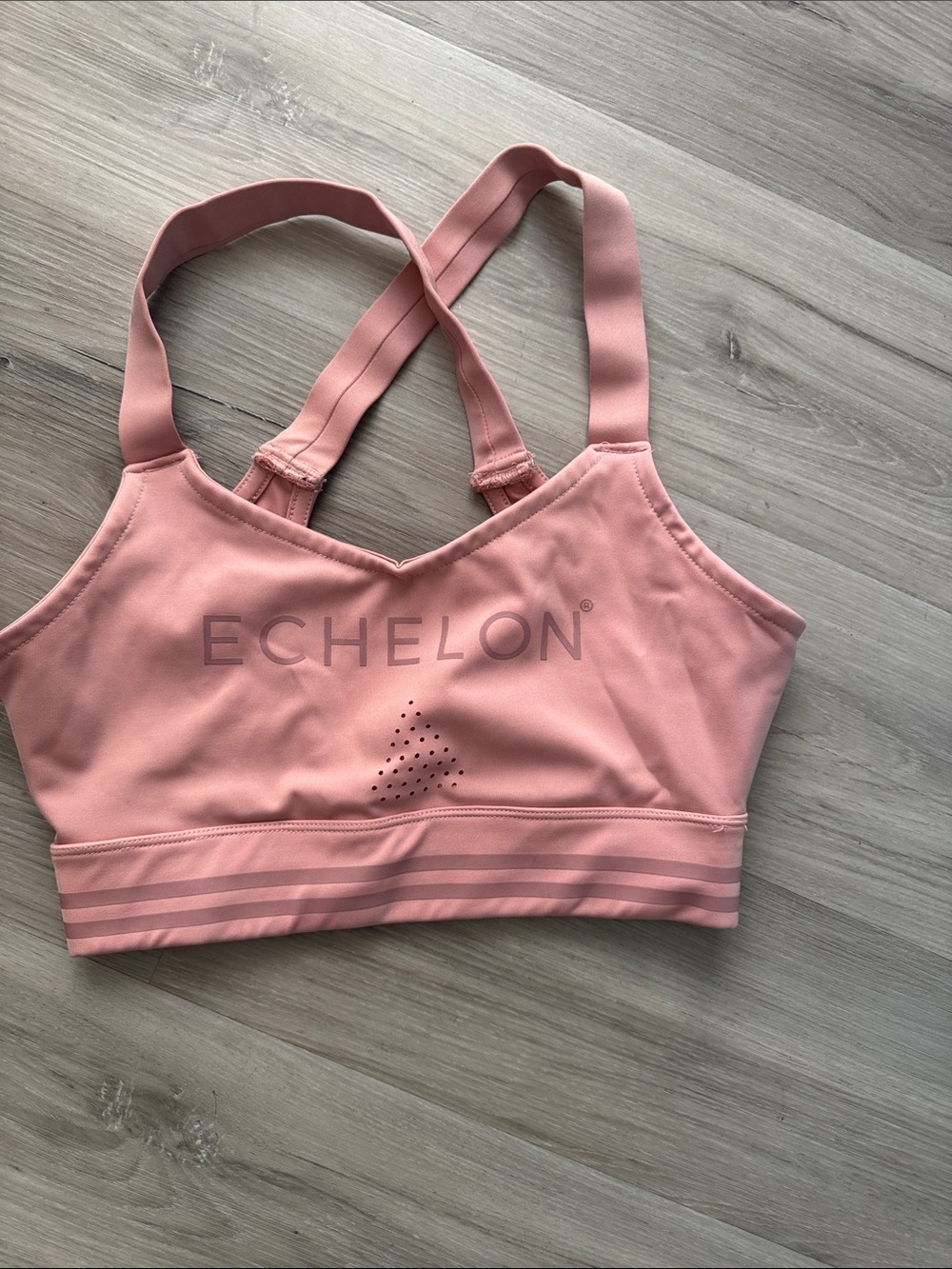 Women's Pink Strappy Sports Bra